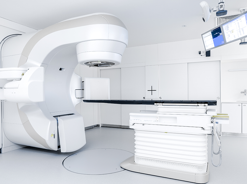 Radiation therapy, advanced medical linear accelerator in therapeutic oncology to treat cancer